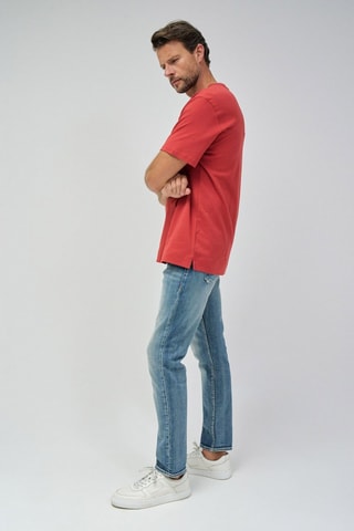 T-shirt regular - Blanc et rouge
