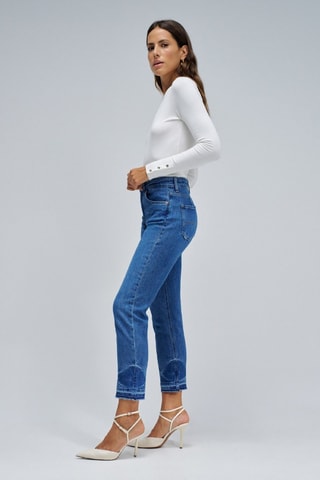 Jean regular 7/8 - Beige