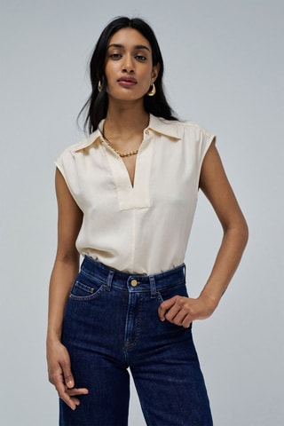 Blouse regular - Beige