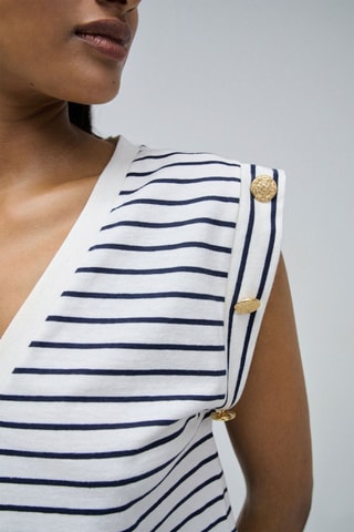 T-shirt regular - Blanc et noir