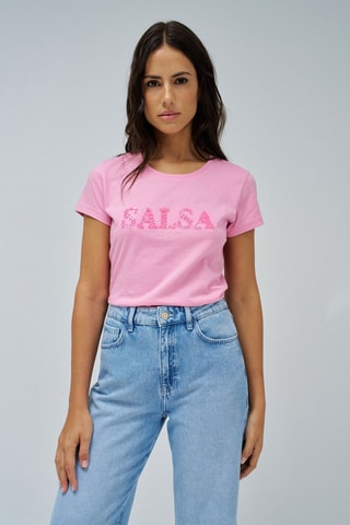 T-shirt slim - Rose