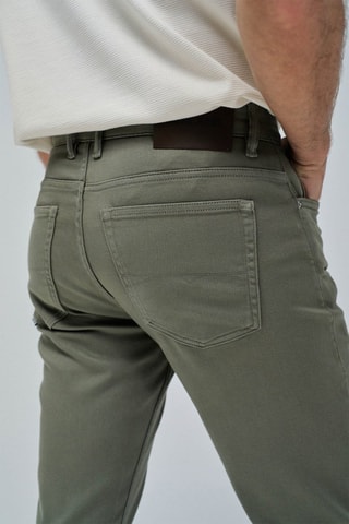 Pantalon slim - Vert