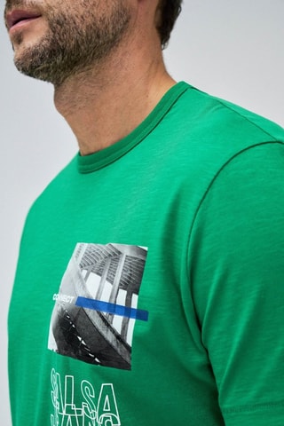 T-shirt slim - Vert