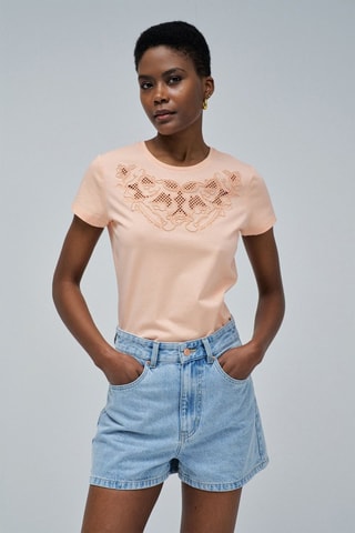 T-shirt slim - Rose