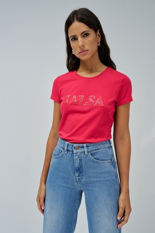 T-shirt slim - Rose