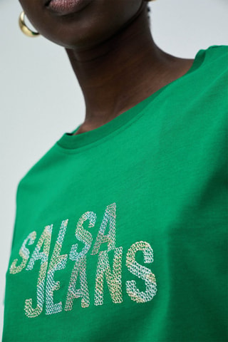 T-shirt regular - Vert