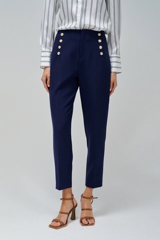 Pantalon regular - Bleu
