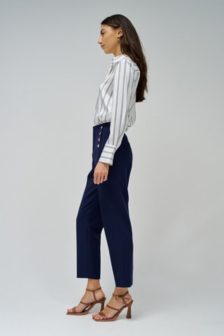 Pantalon regular - Bleu