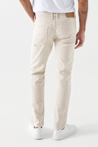 Pantalon slim - Beige
