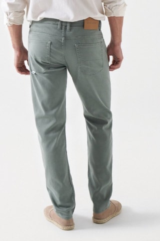 Pantalon slim - Vert