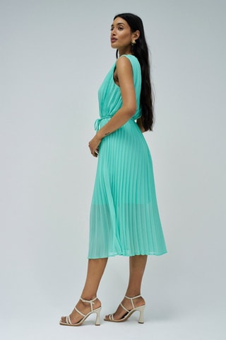 Robe plissée - Vert