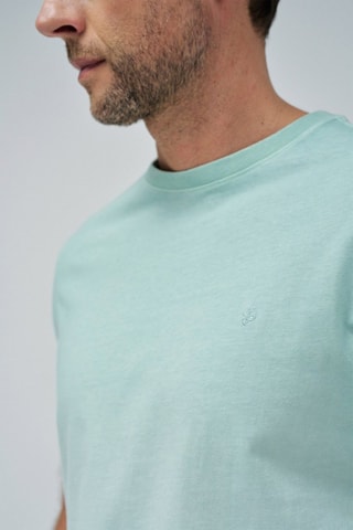 T-shirt slim tie and dye - Blanc et vert