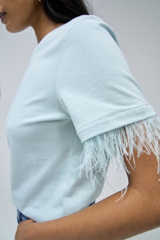 T-shirt regular - Bleu et vert