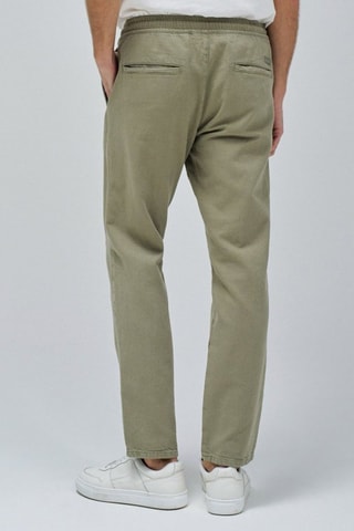 Pantalon casual en lin - Vert