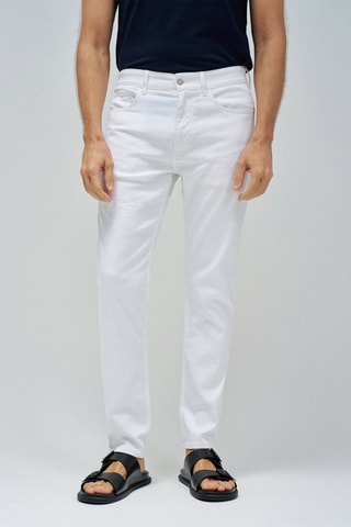 Pantalon slim - Blanc