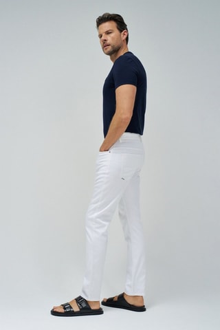 Pantalon slim - Blanc