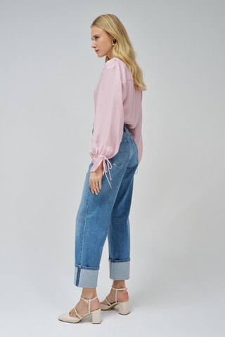 Jean droit 7/8 - Bleu