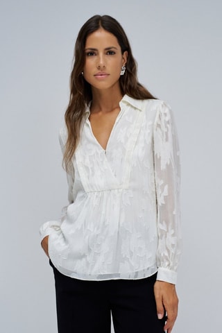Blouse regular - Blanc