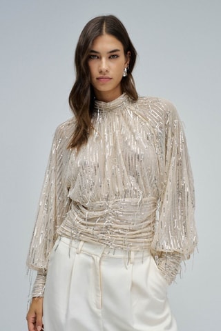 Blouse slim - Beige