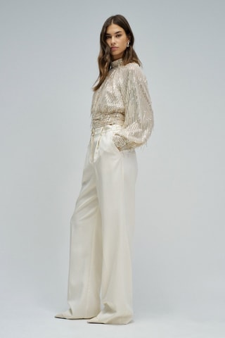 Blouse slim - Beige