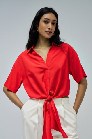 Chemise loose - Rouge