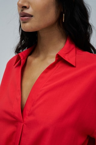 Chemise loose - Rouge