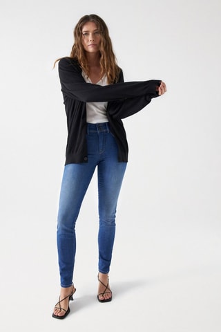 Jean taille haute  moyen - Bleu