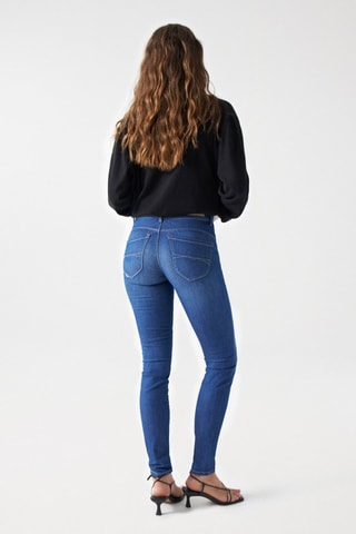 Jean taille haute  moyen - Bleu