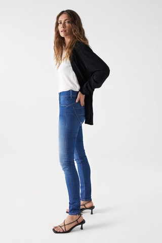Jean taille haute  moyen - Bleu