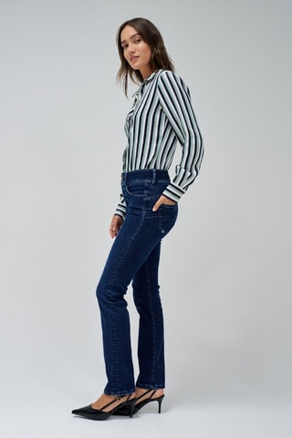 Jean taille haute - Bleu