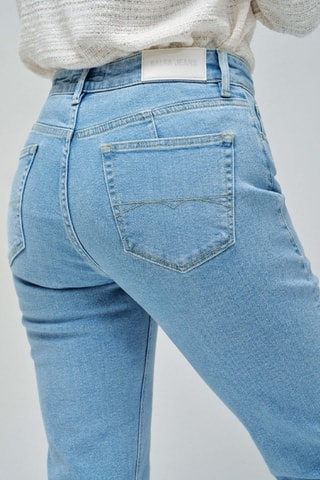 Jean droit 7/8 - Bleu