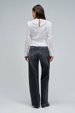 Blouse slim - Blanc