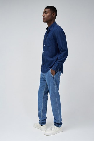 Chemise regular - Bleu