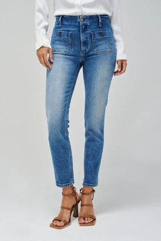 Jean 7/8 - Bleu