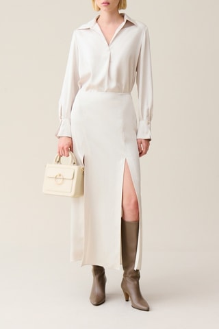 Rechte Rok - Beige - Beige