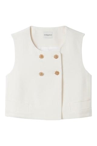 Mouwloze Top - Ecru
