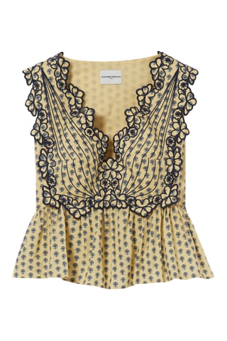 Mouwloze Top - Beige