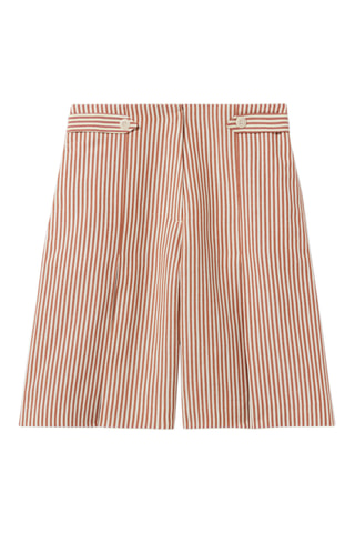 Linnen Short - Zwart en wit