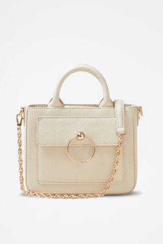 Leren Handtas - Beige