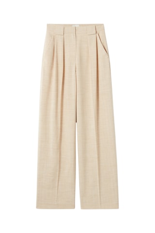 Broek met Hoge Taille - Beige
