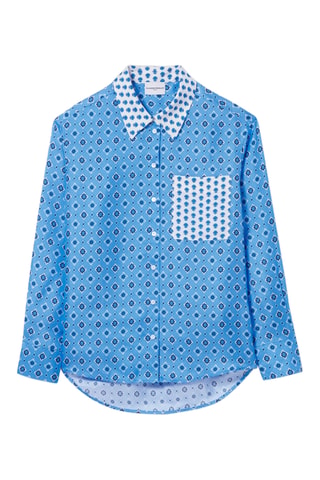 Zijden Blouse - Donkerblauw