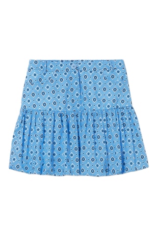 Minirok met Ruches - Donkerblauw
