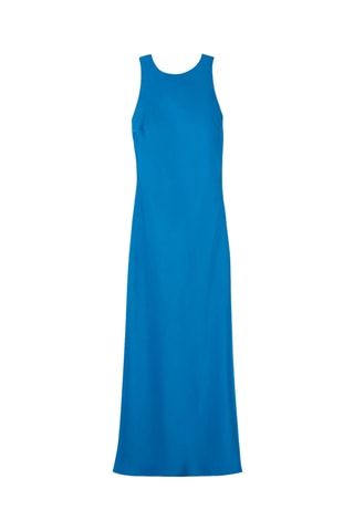 Lange Mouwloze Jurk - Donkerblauw
