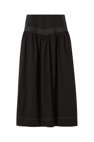Lange Jurk met Hoge Taille - Zwart