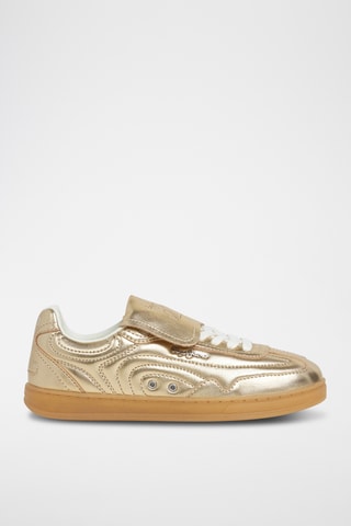 Baskets en cuir verni Ball Metal W -  Doré