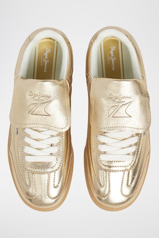 Baskets en cuir verni Ball Metal W -  Doré
