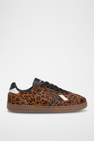 Baskets en cuir  Ball Print W -  Marron