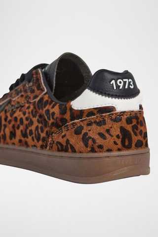 Baskets en cuir  Ball Print W -  Marron