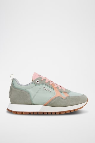 Baskets en nubuck Ari Snug W -  Vert
