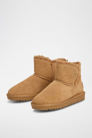 Bottines fourrées en nubuck Diss Urban W - Camel